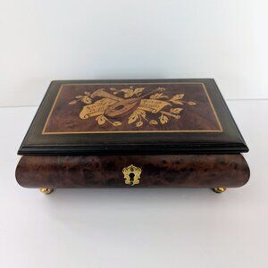 Vintage Sorrento Italy Handcrafted Musical Reuge Mozart Jewelry Box WORKS